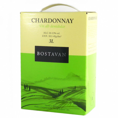 Вино Боставан Біле 3л Chardonnay Bostavan (Alc 10-13%vol) Вино Боставан Біле 3л Chardonnay Bostavan (Alc 10-13%vol)